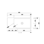 New Concrete Cement Wash Basin Counter Top Matte Dark Grey Wall Hung Basin - Furniture > Bathroom > Tap & Sink