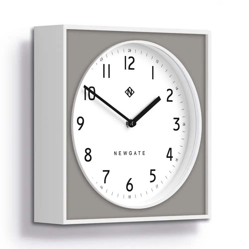 Newgate Burger & Chips Wall Clock Posh Grey - Home & Garden > Decor > Clocks