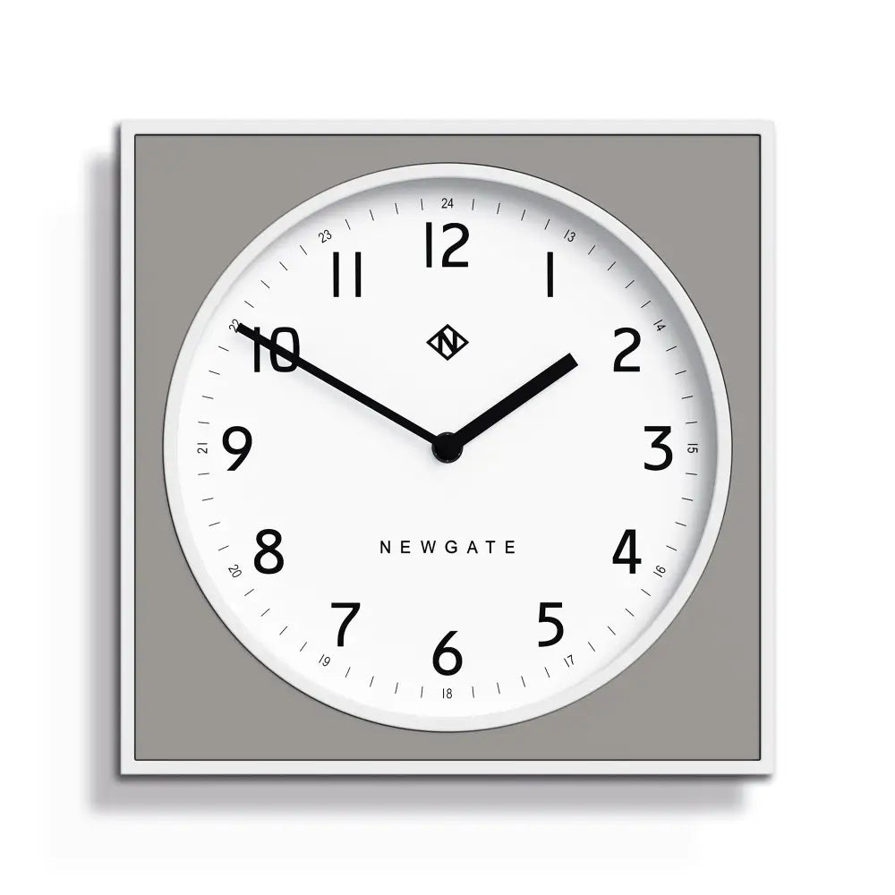 Newgate Burger & Chips Wall Clock Posh Grey - Home & Garden > Decor > Clocks