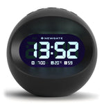 Newgate Centre Of The Earth Lcd Alarm Clock Black - Home & Garden > Decor > Clocks