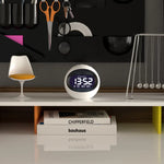 Newgate Centre Of The Earth Lcd Alarm Clock White - Home & Garden > Decor > Clocks