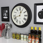 Newgate Chocolate Shop Wall Clock Silicone Cave Black & Cream - Home & Garden > Home Office Accessories
