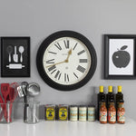 Newgate Chocolate Shop Wall Clock Silicone Cave Black & Cream - Home & Garden > Home Office Accessories