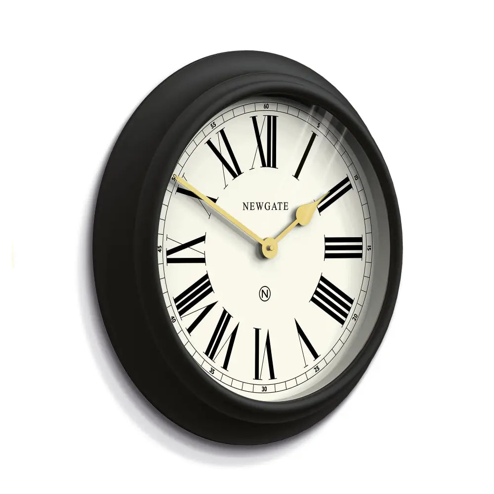 Newgate Chocolate Shop Wall Clock Silicone Cave Black & Cream - Home & Garden > Home Office Accessories