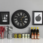 Newgate Chocolate Shop Wall Clock Silicone Cave Black - Home & Garden > Decor