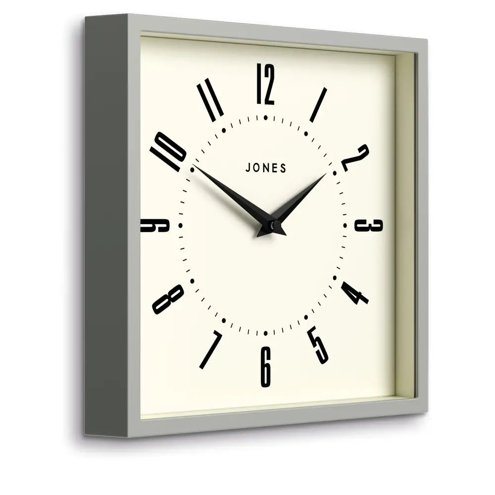 Newgate Jones Box Wall Clock Grey - Home & Garden > Decor