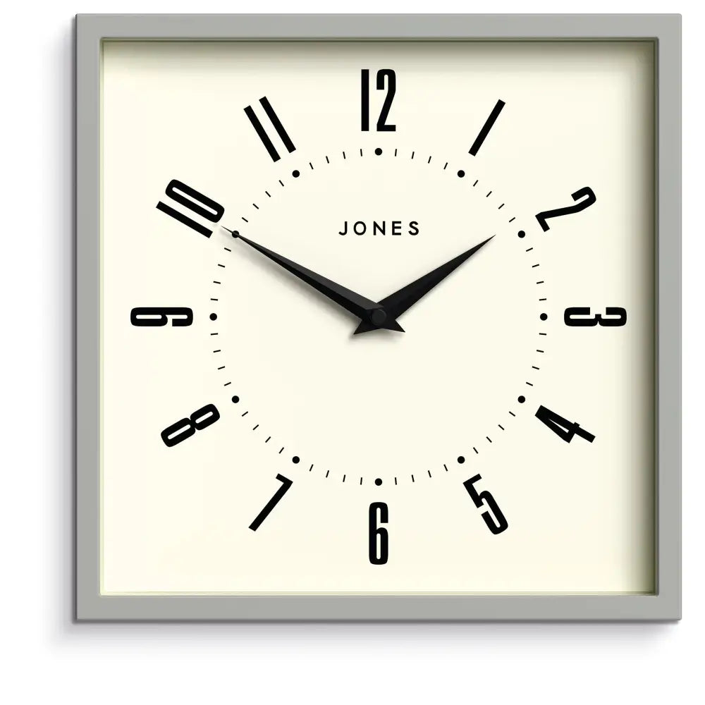Newgate Jones Box Wall Clock Grey - Home & Garden > Decor