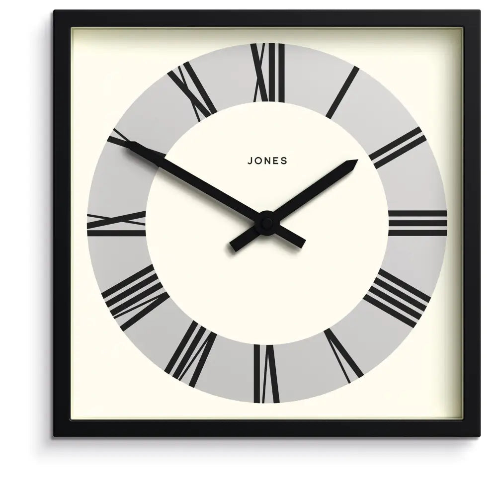 Newgate Jones Box Wall Clock Matte Black - Home & Garden > Decor