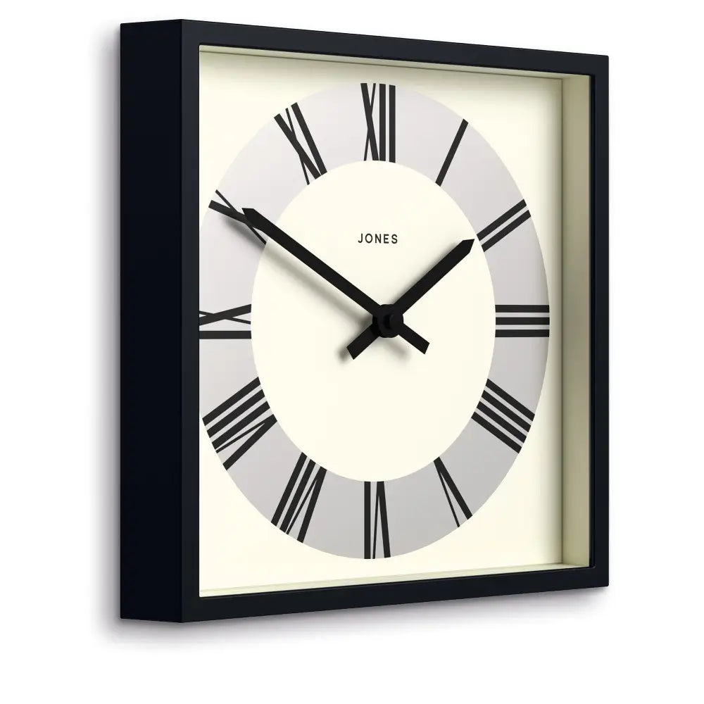 Newgate Jones Box Wall Clock Matte Black - Home & Garden > Decor