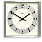 Newgate Jones Box Wall Clock Silver - Home & Garden > Decor