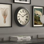 Newgate Jones Supper Club Clock Charcoal Grey - Home & Garden > Decor