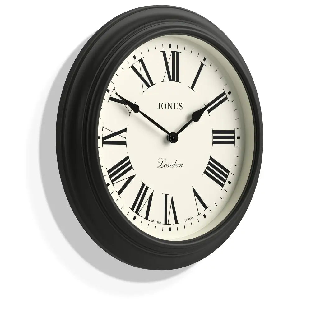 Newgate Jones Supper Club Clock Charcoal Grey - Home & Garden > Decor