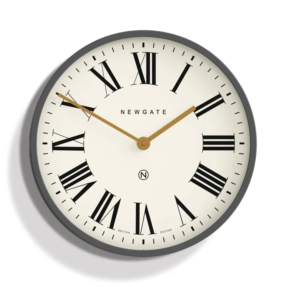 Newgate Mr Butler Wall Clock Moonstone Grey - Home & Garden > Decor