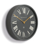 Newgate Mr Butler Wall Clock Moonstone Grey Reverse Dial - Home & Garden > Decor