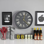 Newgate Mr Butler Wall Clock Moonstone Grey Reverse Dial - Home & Garden > Decor