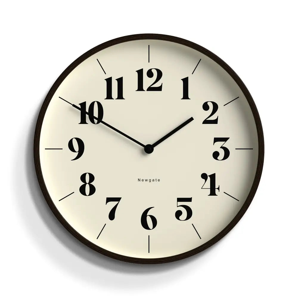 Newgate Mr Clarke Clock Dark Wood Hopscotch Dial - Home & Garden > Decor