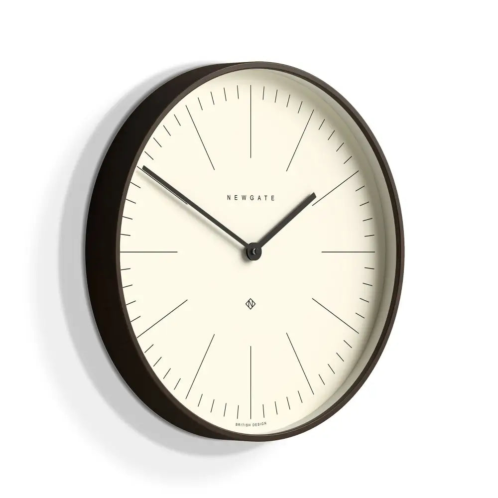 Newgate Mr Clarke Clock Dark Wood Marker Dial - Home & Garden > Decor