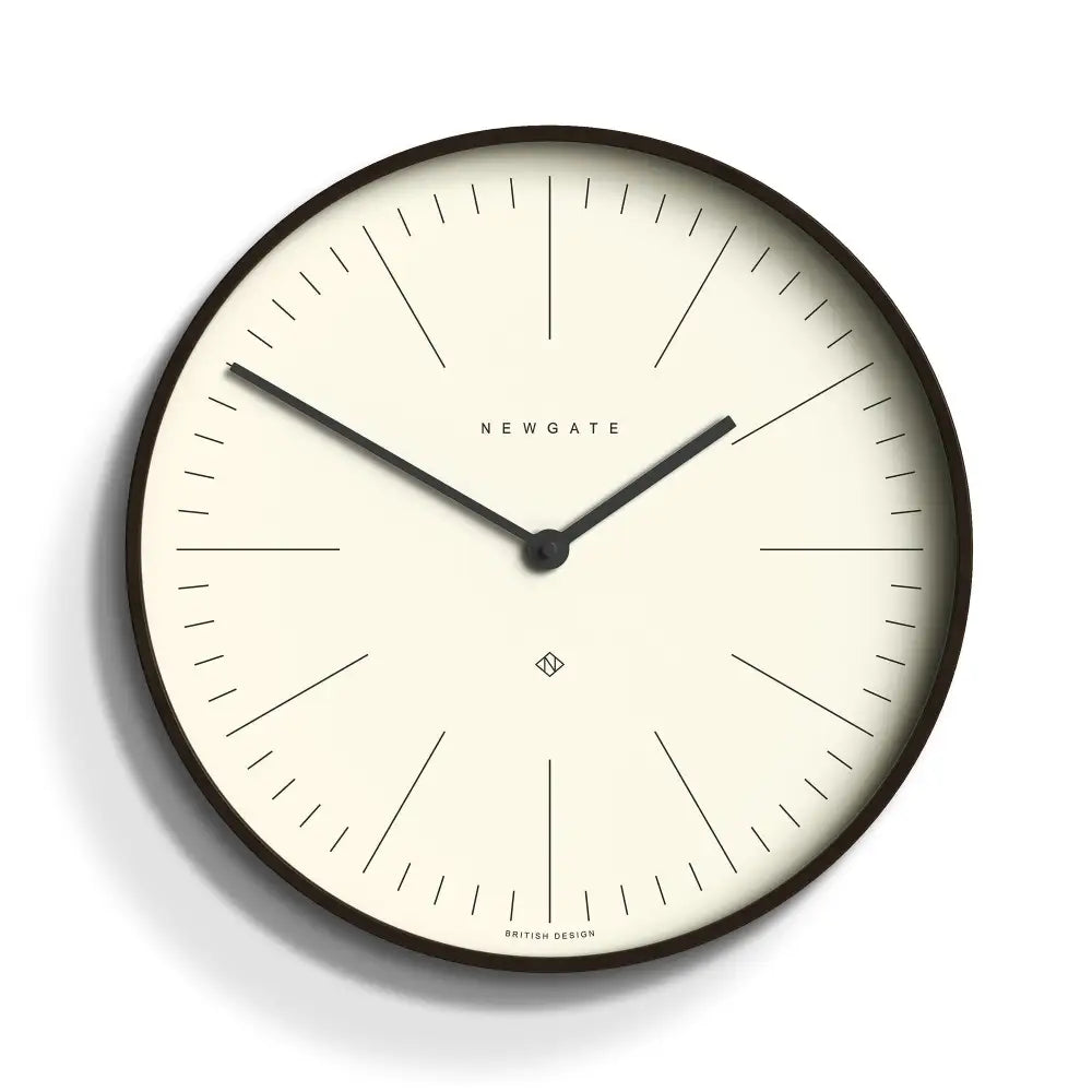 Newgate Mr Clarke Clock Dark Wood Marker Dial - Home & Garden > Decor