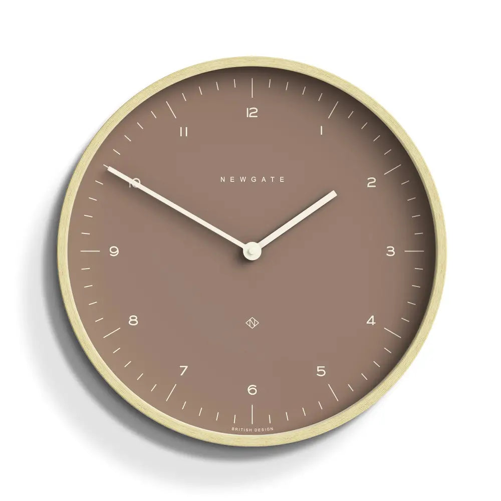 Newgate Mr Clarke Clock Pale Wood Burnt Sienna 140 - Home & Garden > Decor
