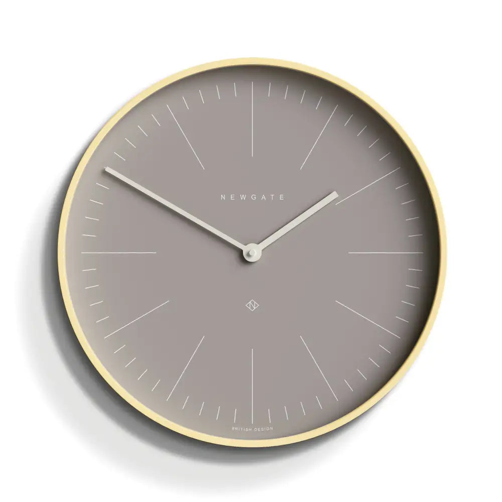 Newgate Mr Clarke Clock Pale Wood Clay Grey Dial - Home & Garden > Decor