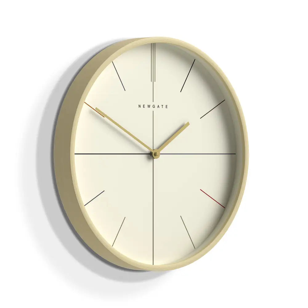 Newgate Mr Clarke Clock Pale Wood Hockey Dial - Home & Garden > Decor