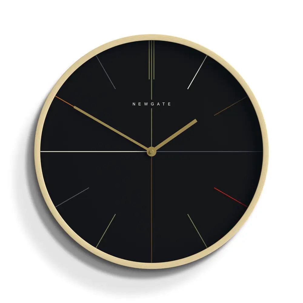 Newgate Mr Clarke Clock Pale Wood Reverse Hockey Dial - Home & Garden > Decor