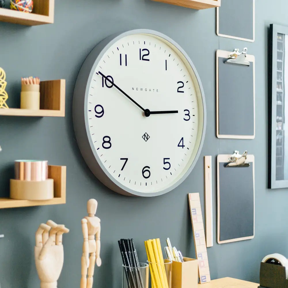 Newgate Number One Clock Echo Posh Grey - Home & Garden > Decor > Clocks