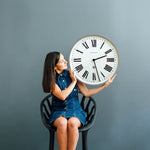 Newgate Number One Clock Italian Posh Grey - Home & Garden > Decor > Clocks