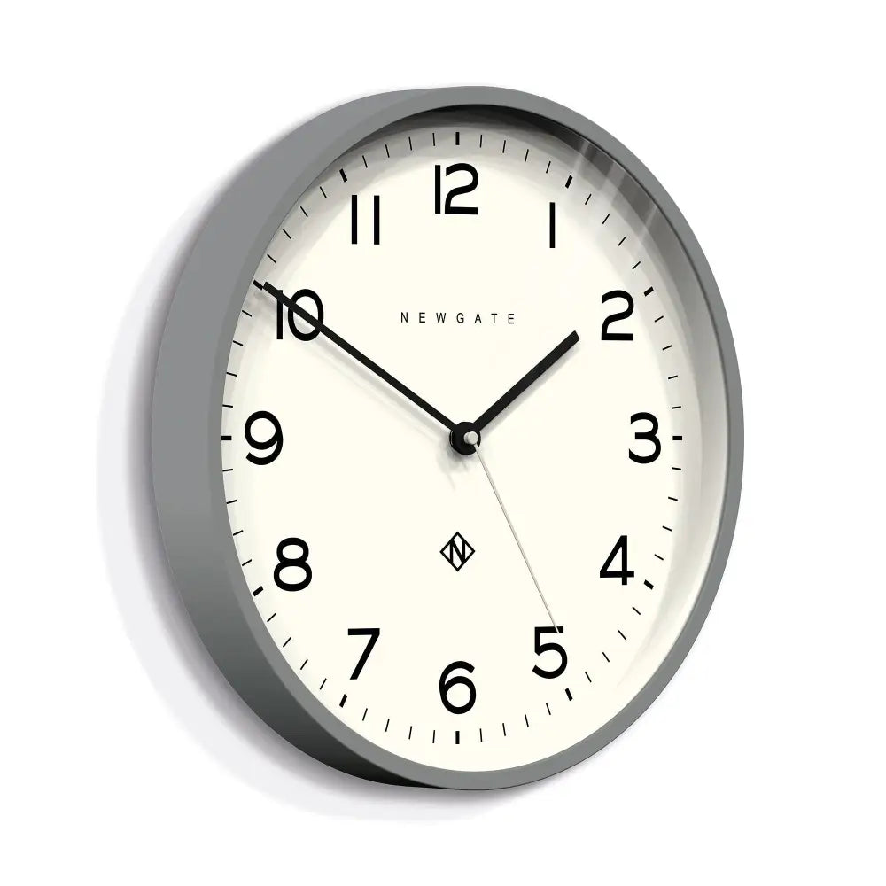 Newgate Number Three Echo Clock Silicone Grey - Home & Garden > Decor