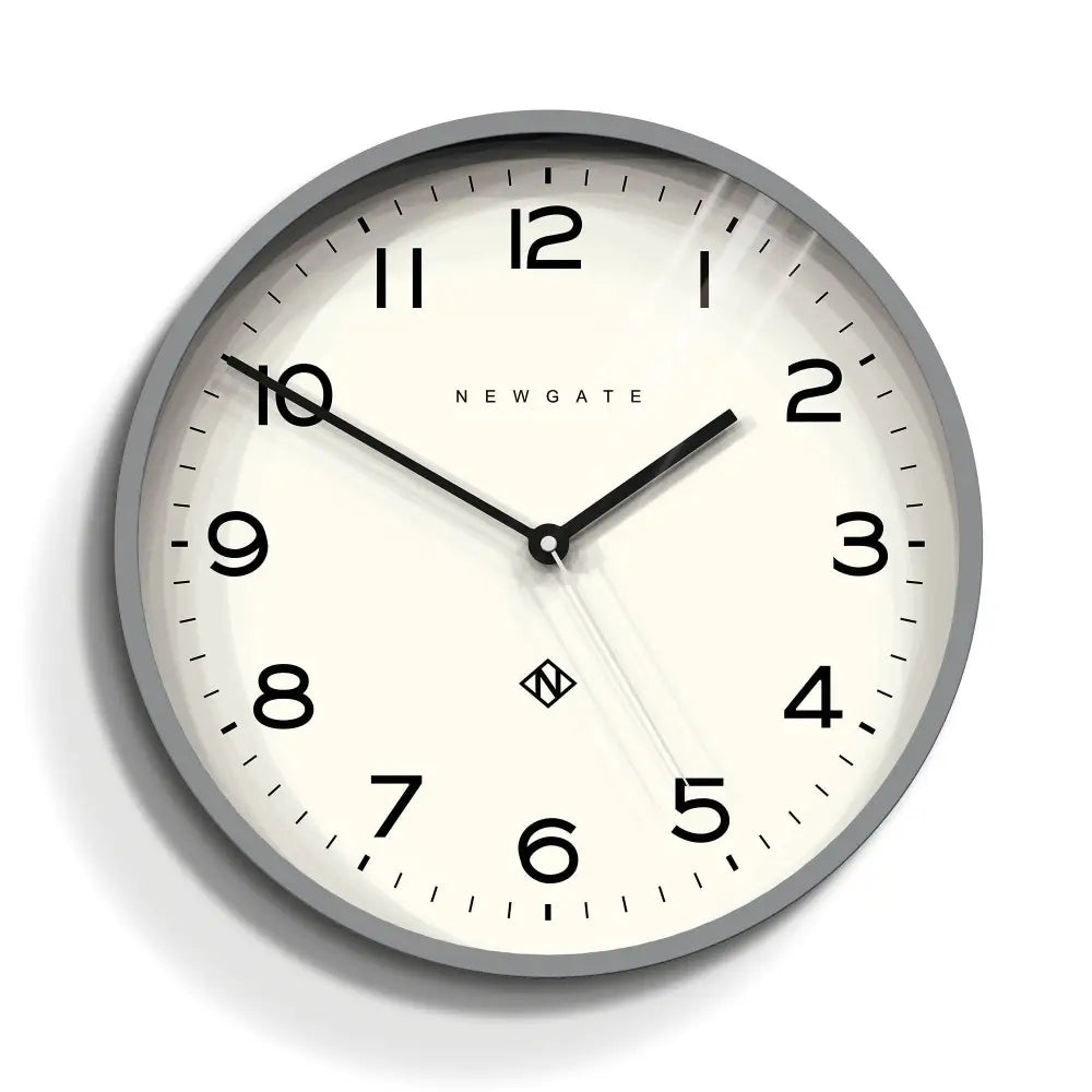 Newgate Number Three Echo Clock Silicone Grey - Home & Garden > Decor