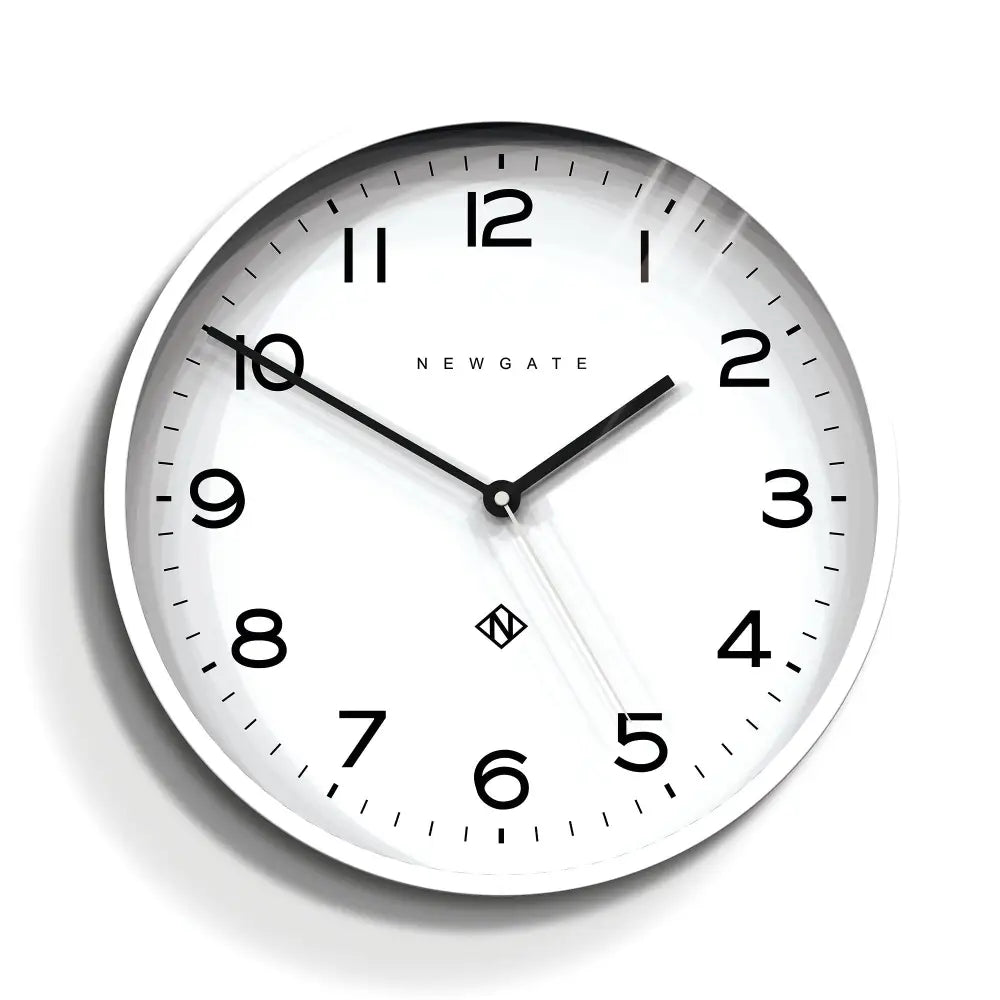 Newgate Number Three Echo Clock Silicone White - Home & Garden > Decor