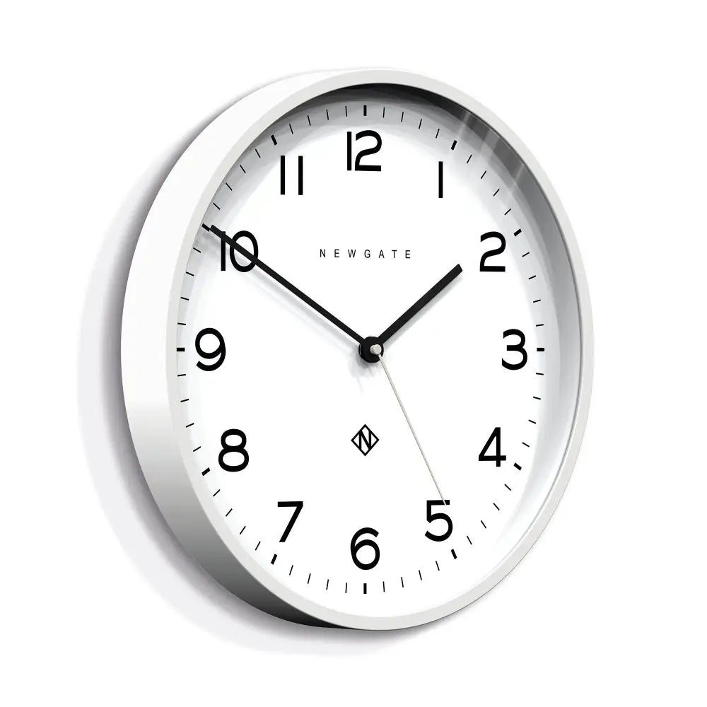 Newgate Number Three Echo Clock Silicone White - Home & Garden > Decor