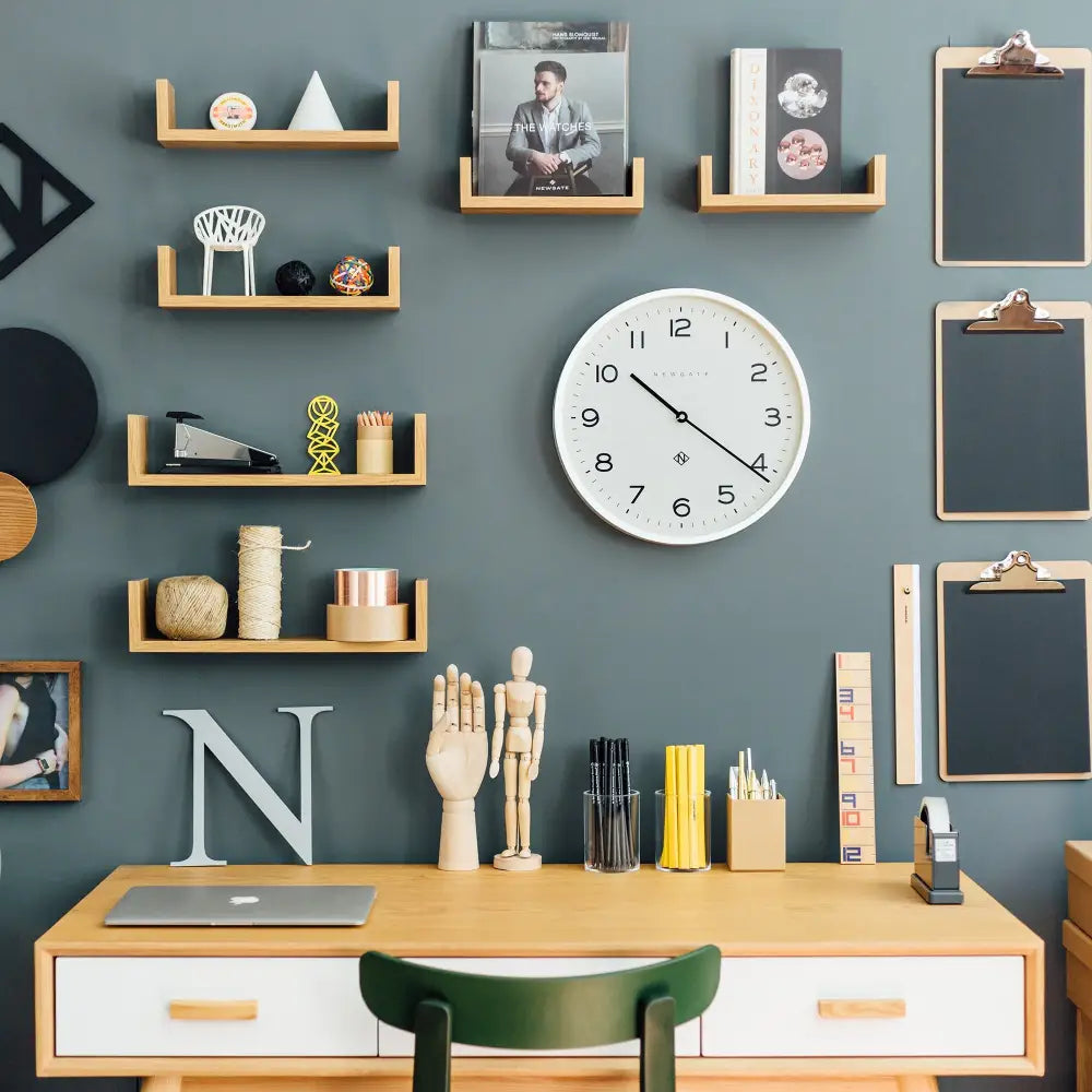 Newgate Number Three Echo Clock Silicone White - Home & Garden > Decor