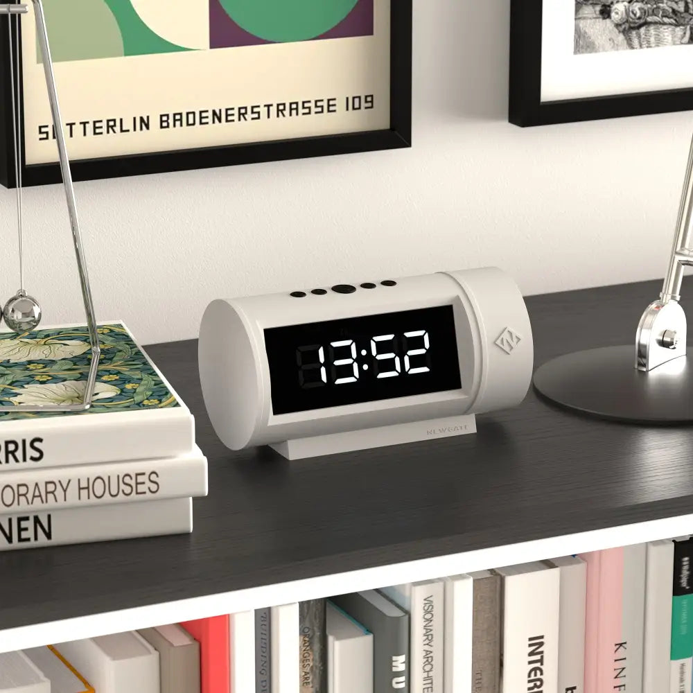 Newgate Pil Led Alarm Clock White - Home & Garden > Decor > Clocks