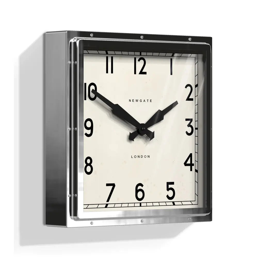 Newgate Quad Clock Chrome - Home & Garden > Decor
