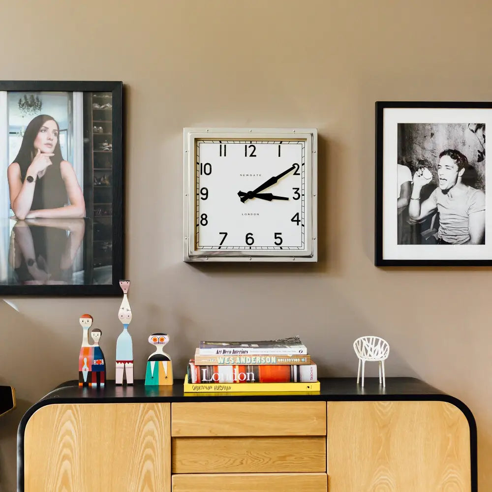 Newgate Quad Clock Chrome - Home & Garden > Decor