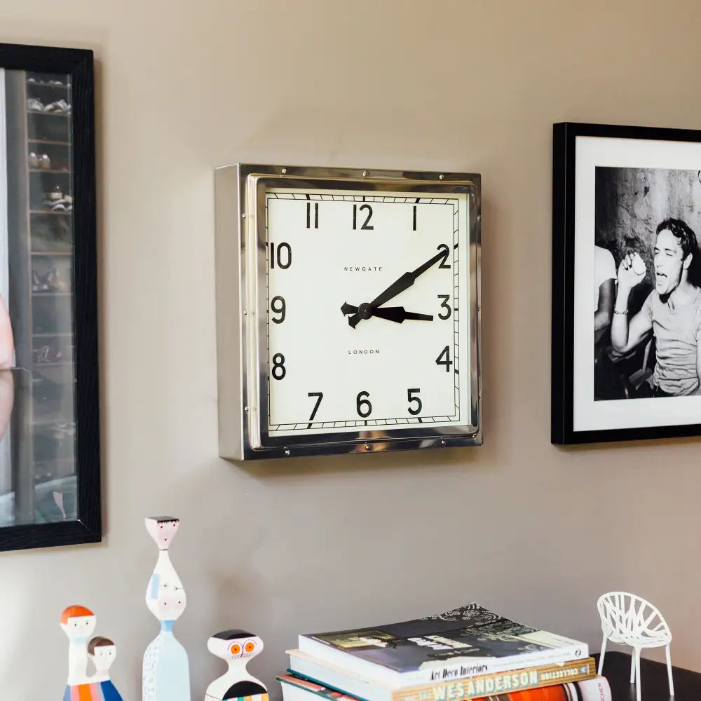 Newgate Quad Clock Chrome - Home & Garden > Decor