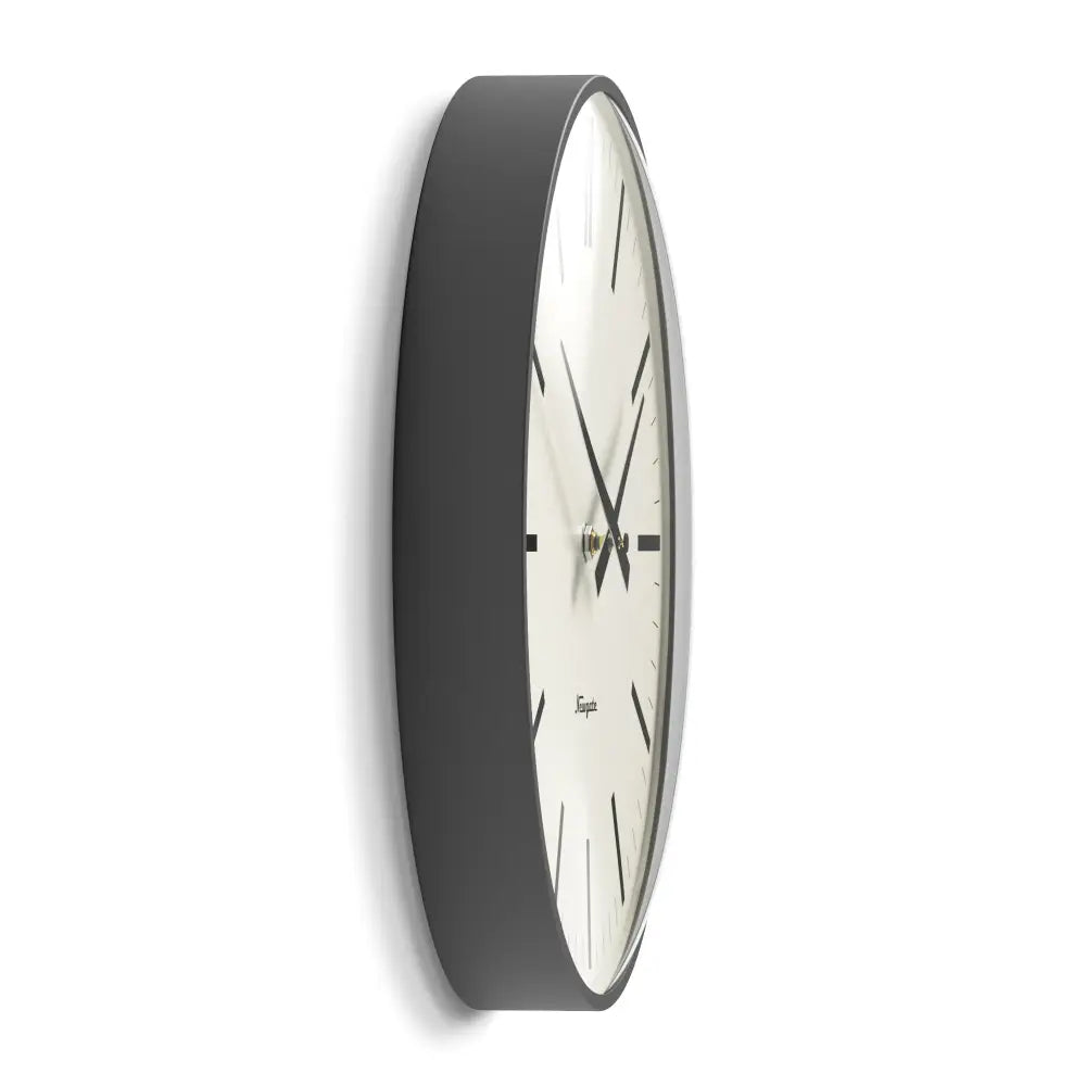 Newgate Radio City Wall Clock - Matte Blizzard Grey - Home & Garden > Decor