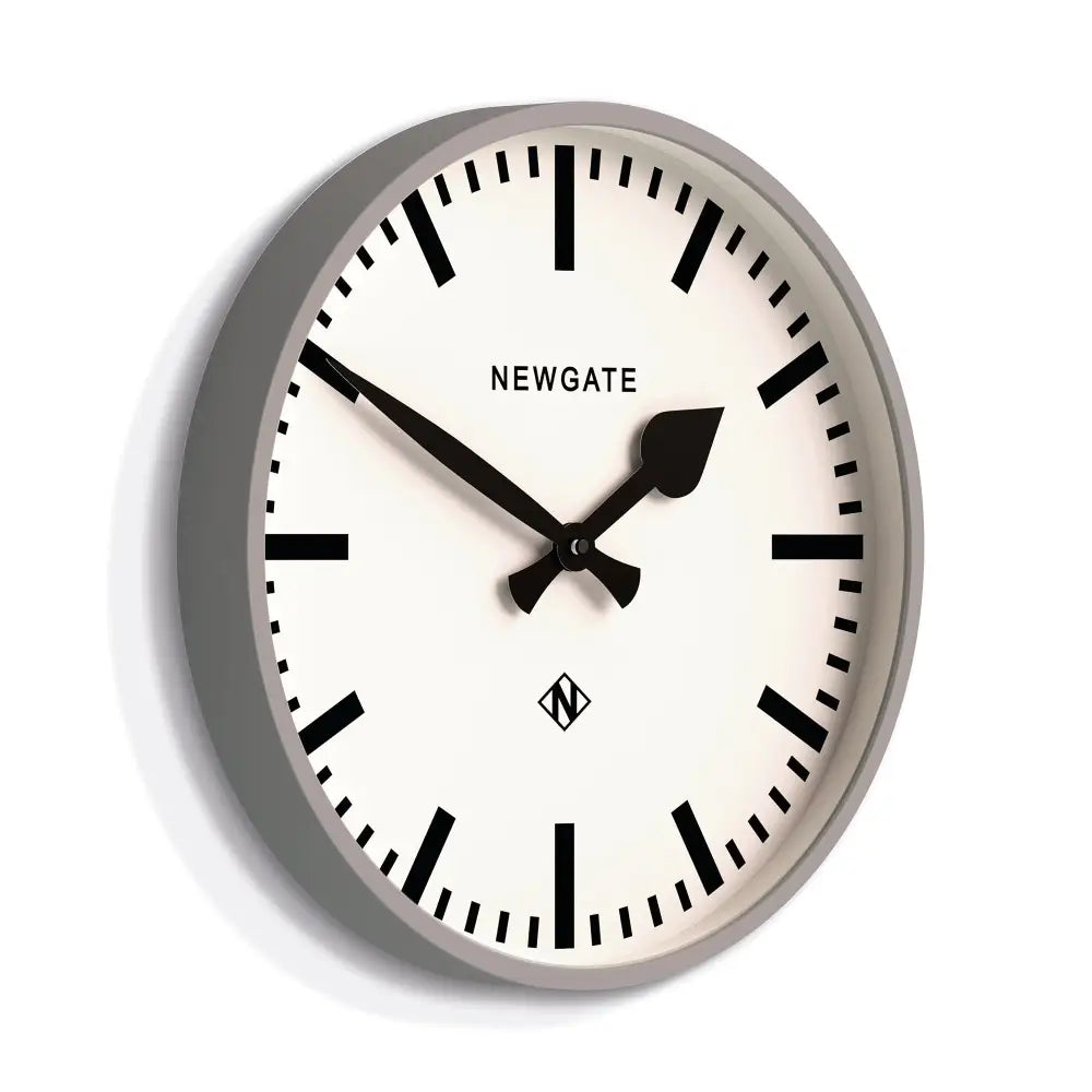 Newgate Railway Clock Grey - Home & Garden > Decor