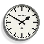 Newgate Railway Clock Grey - Home & Garden > Decor