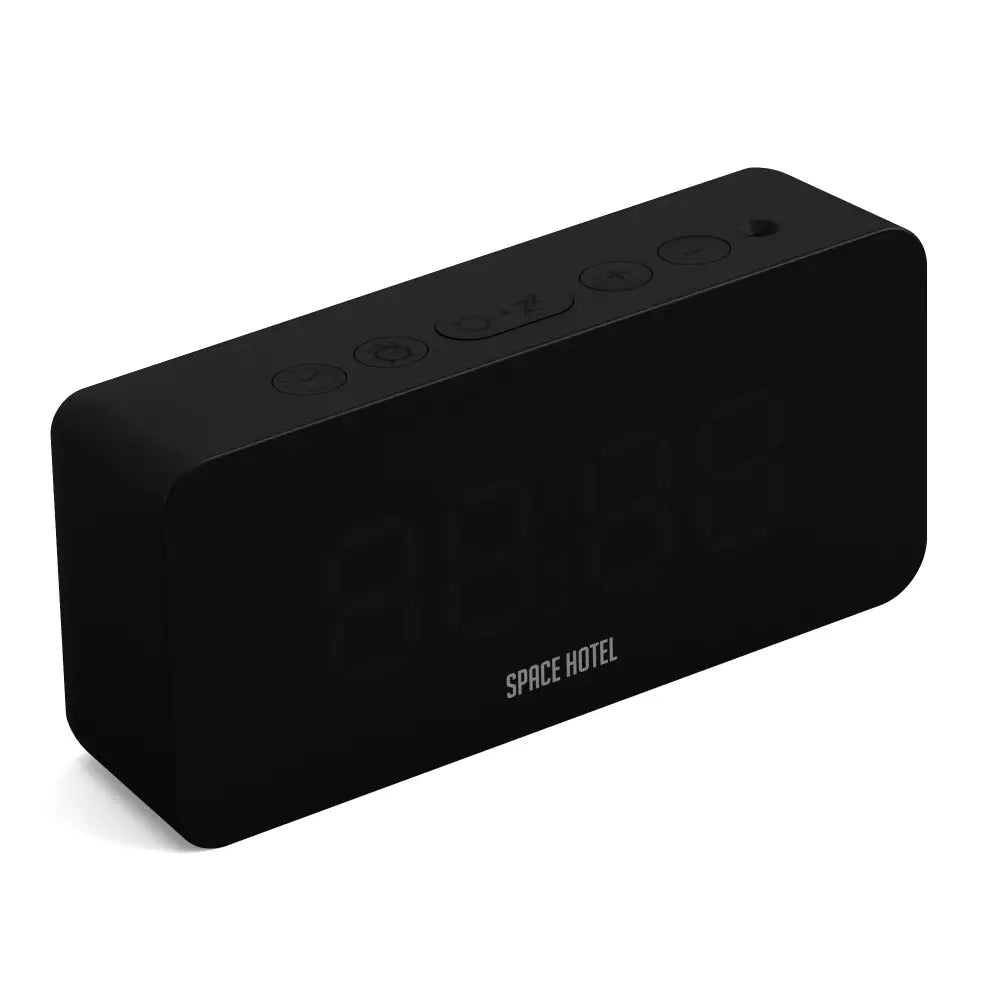 Newgate Space Hotel Hypertron Alarm Clock Black Case - Black Lens - Red Led - Home & Garden > Decor > Clocks