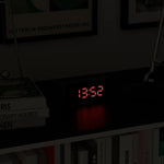 Newgate Space Hotel Hypertron Alarm Clock Black Case - Black Lens - Red Led - Home & Garden > Decor > Clocks