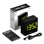 Newgate Space Hotel Orbatron Alarm Clock Black Case - Black Lens - Green Led - Home & Garden > Decor > Clocks