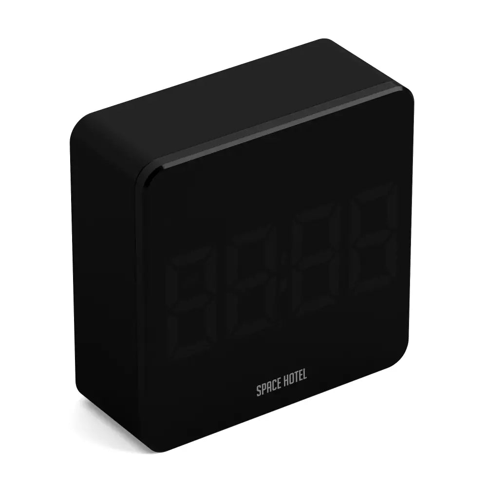 Newgate Space Hotel Orbatron Alarm Clock Black Case - Black Lens - Green Led - Home & Garden > Decor > Clocks