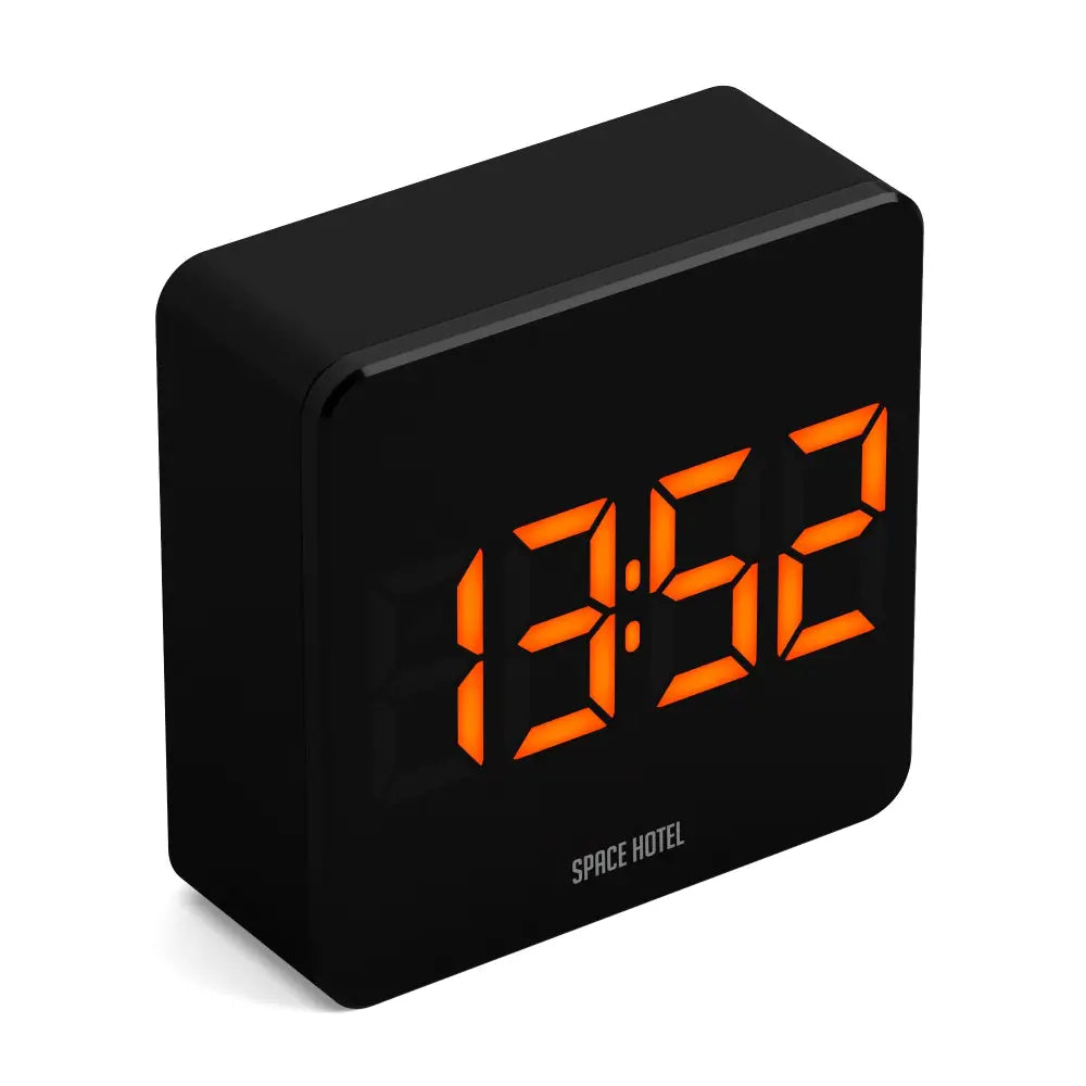 Newgate Space Hotel Orbatron Alarm Clock Black Case - Black Lens - Orange Led - Home & Garden > Decor > Clocks