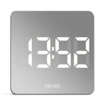 Newgate Space Hotel Orbatron Alarm Clock White Case - Silver Lens - White Led - Home & Garden > Decor > Clocks