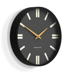 Newgate Universal Wall Clock Plaza Dial Black - Home & Garden > Decor