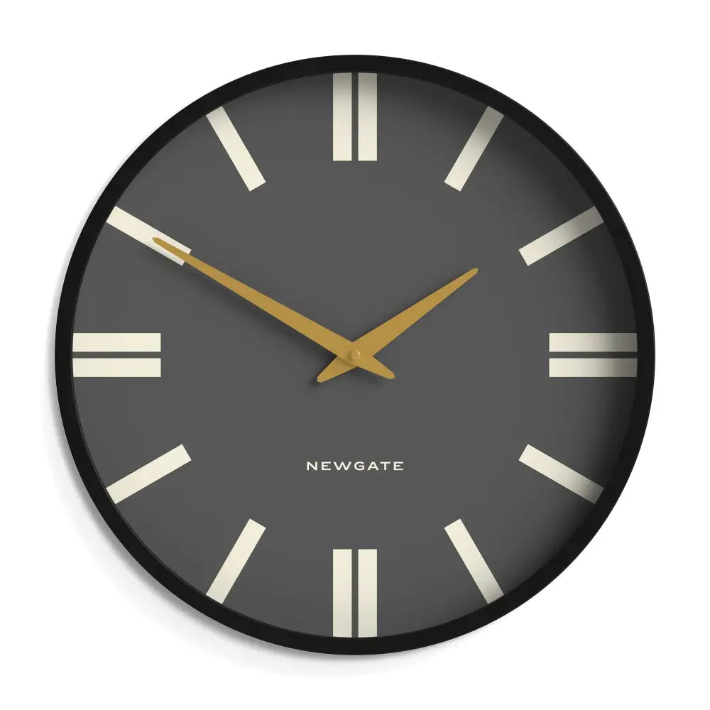 Newgate Universal Wall Clock Plaza Dial Black - Home & Garden > Decor
