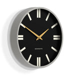 Newgate Universal Wall Clock Plaza Dial Grey - Home & Garden > Decor