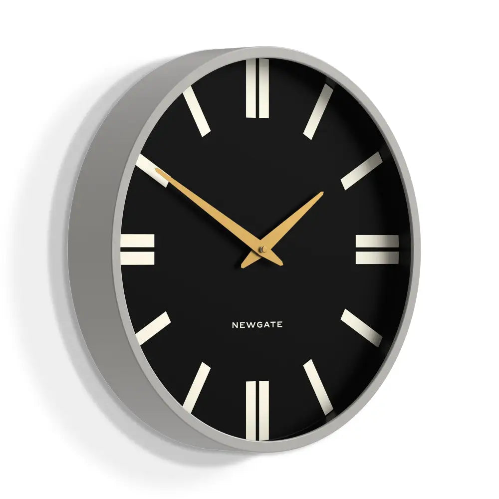 Newgate Universal Wall Clock Plaza Dial Grey - Home & Garden > Decor